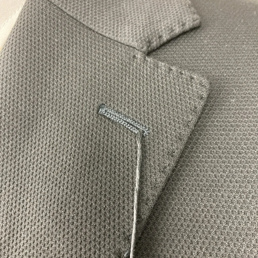 Calvin Klein Men's Black Slim-Fit Solid Knit Jacket Sport Coat Size 44L